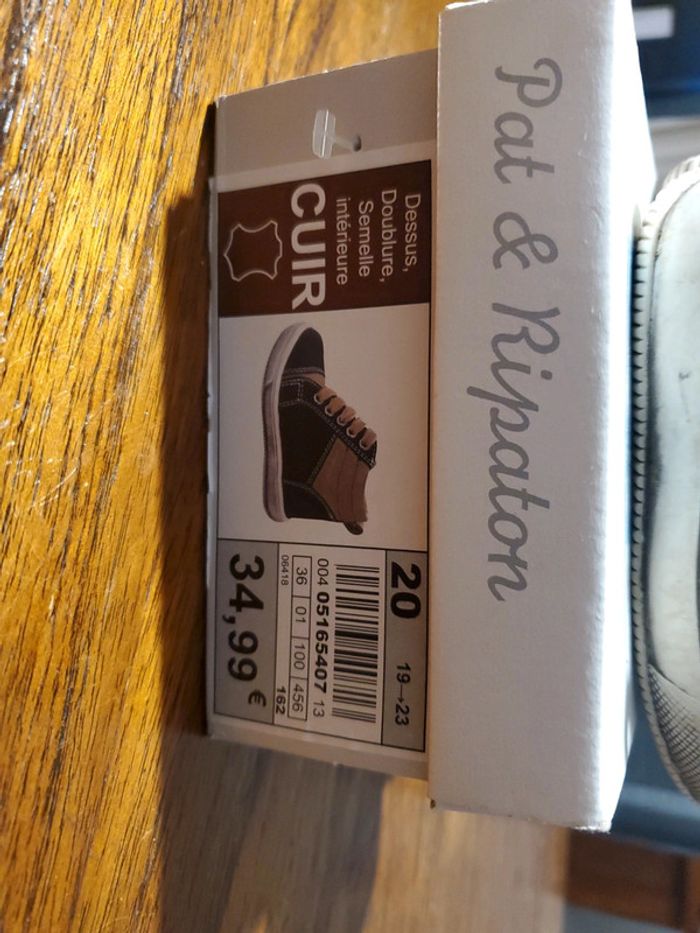 Chaussures de marche pat et ripaton taille 20 - photo numéro 2