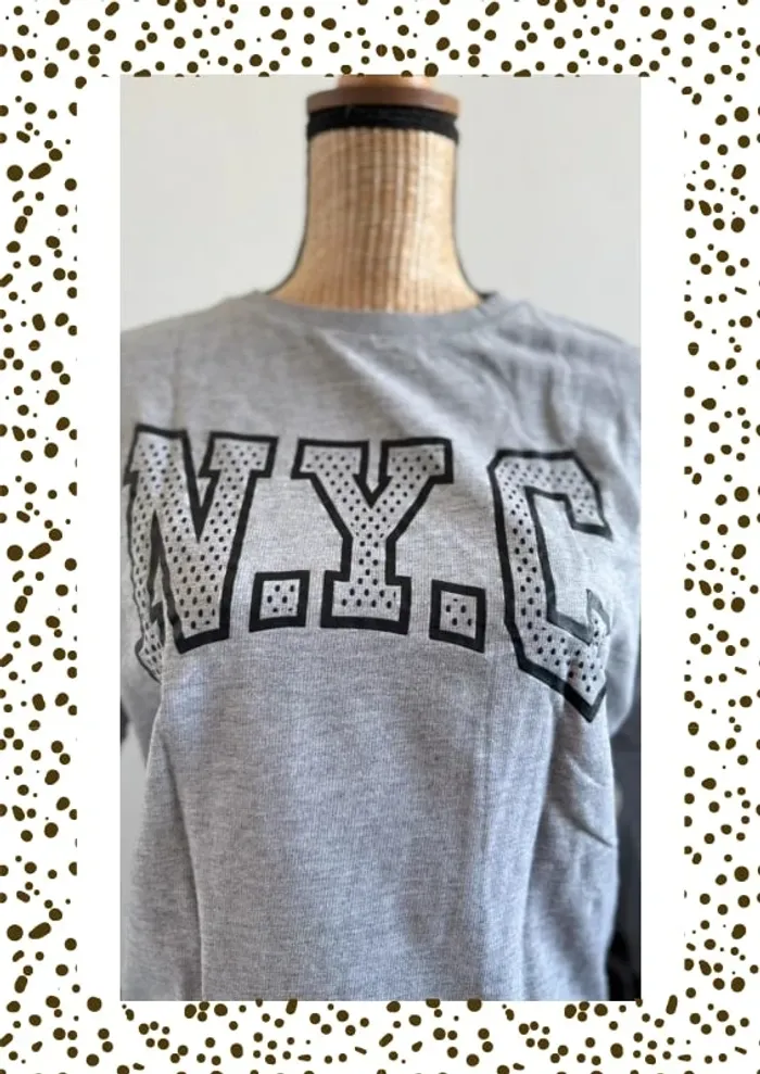 Sweat sans capuche gris H&M - photo numéro 3
