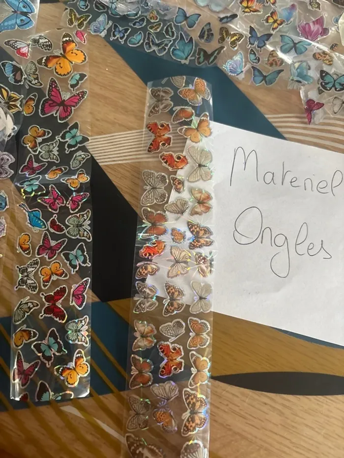 Lots de foils pour ongles + colle - photo numéro 5