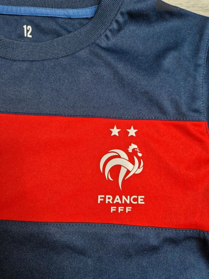 Ensemble short et maillot 12 ans FFF football Weeplay - photo numéro 2