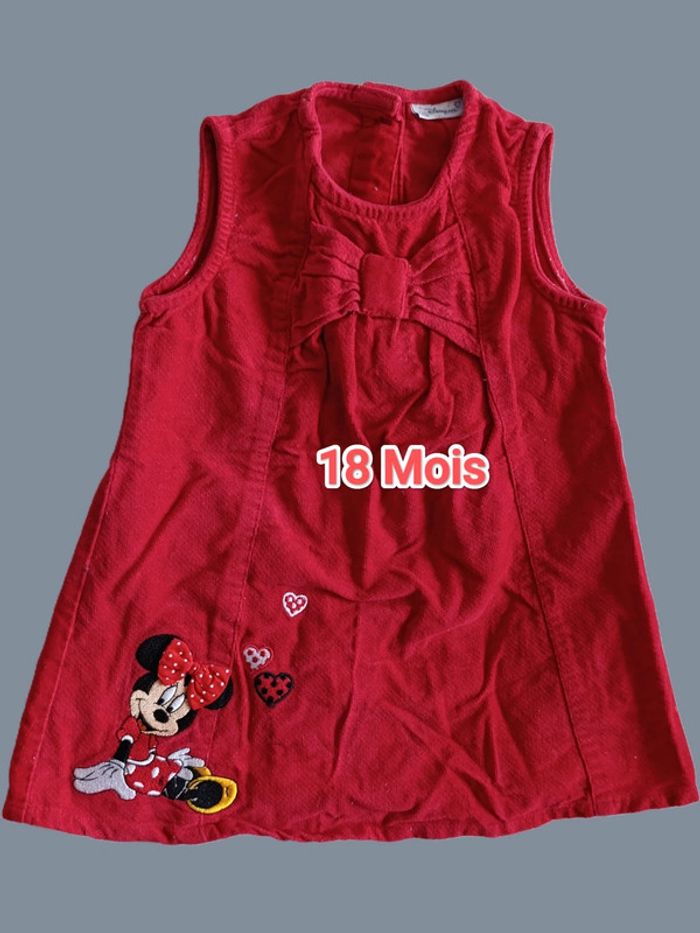 Ravissante robe Minnie sans manche. 18 Mois