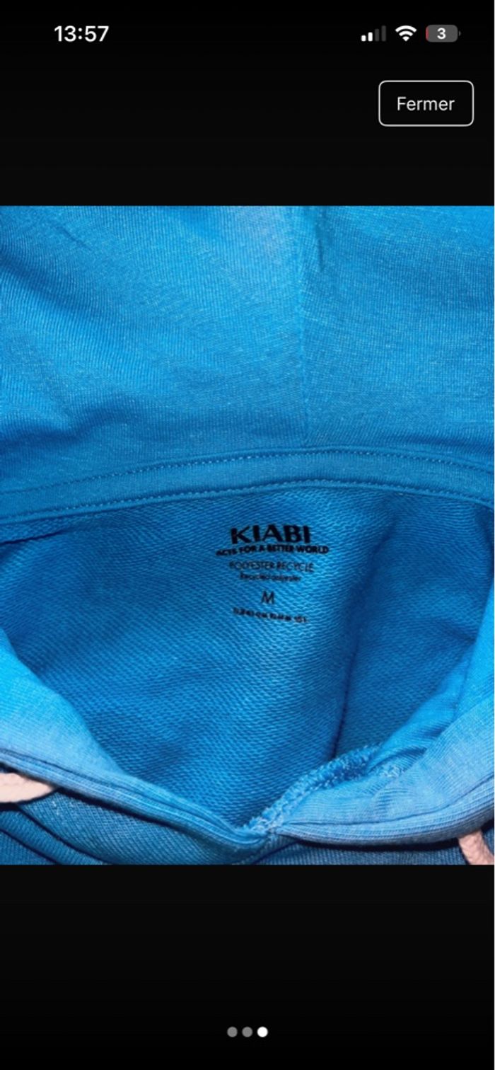 Sweat à capuche bleu - photo numéro 2