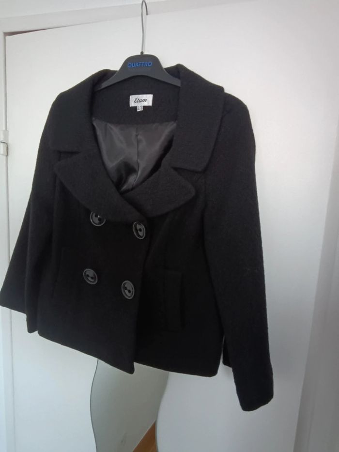 Veste courte noire chaude T38/40