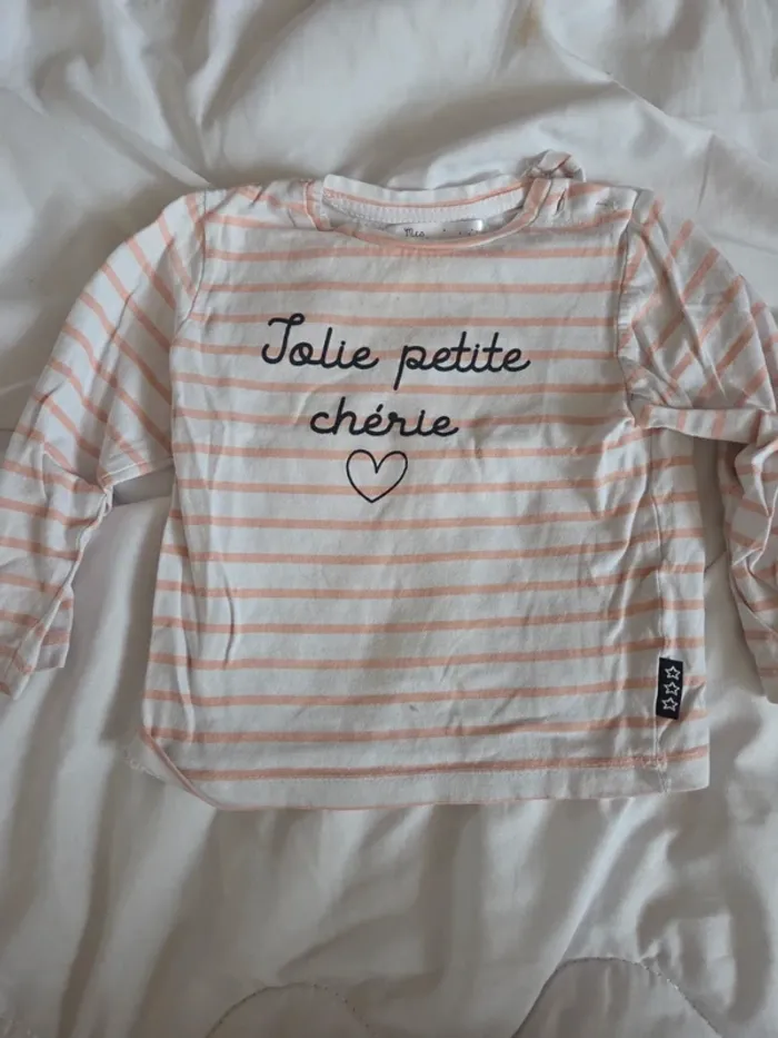 Tee shirt manche longue fille 2 ans