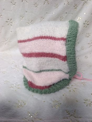 Cagoule femme hood Balaclava rayée