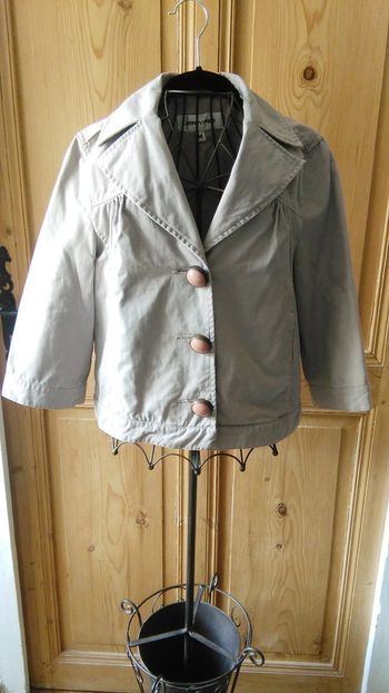 Veste jean gris manche 3/4 Jennyfer