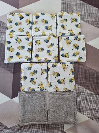 Lingettes lavables les minions 