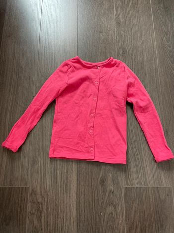 Gilet coton couleur fraise Vertbaudet 5 ans