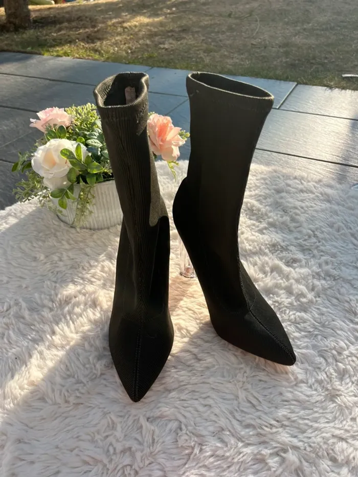 Bottine chaussette couleur olive 🫒 - photo numéro 8