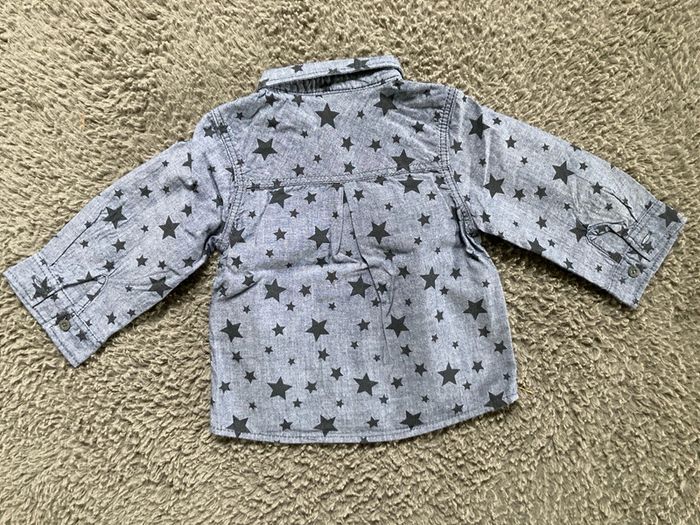 Chemise ML grise et noire 9 mois - photo numéro 2