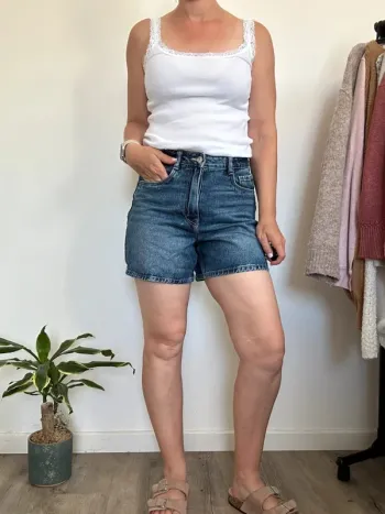 Pimkie Short en jean bleu brut – Taille 38 – Très bon état