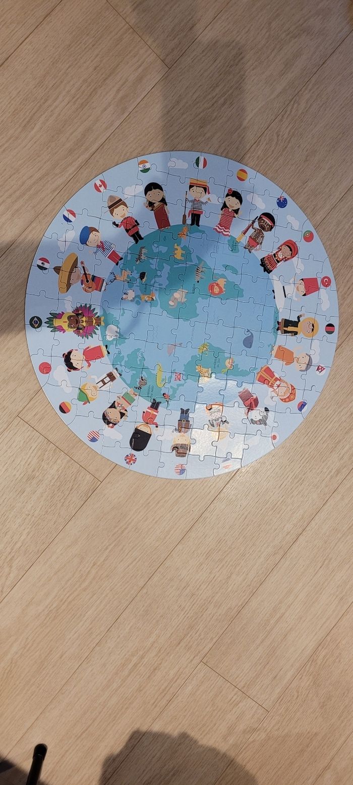 Puzzle rond 108 pièces sur les pays - photo numéro 3