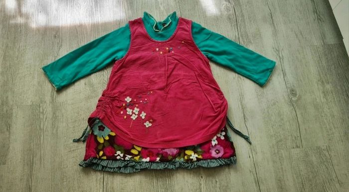Robe à manches longues Catimini, 2 ans.