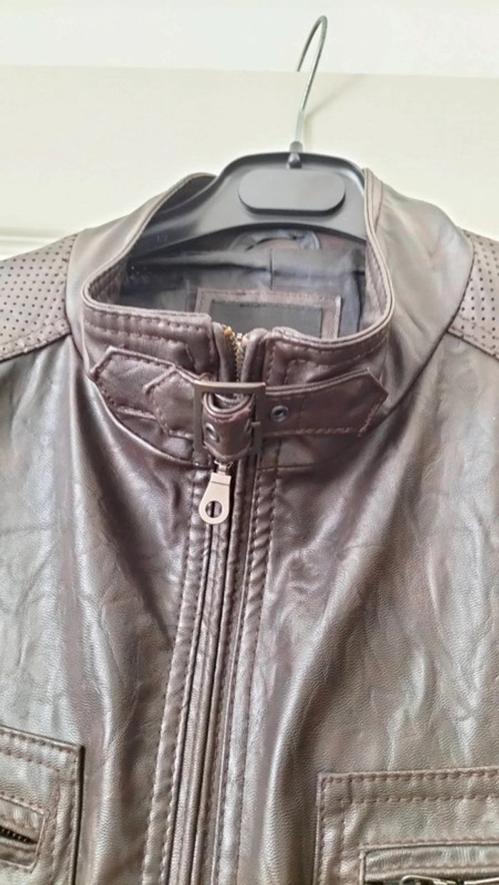 Veste simili cuir T L - photo numéro 3