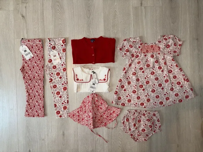 Lot 7 pièces d’ensemble taille 24/36 mois sergent major - photo numéro 2