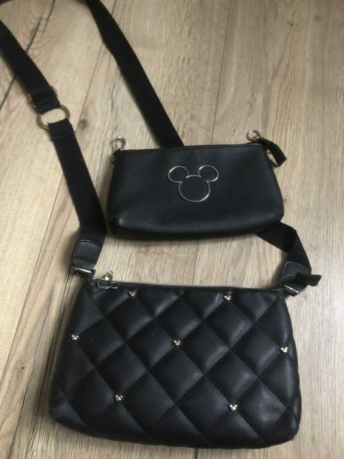 Sac Disney Mickey noir avec porte monnaie - photo numéro 2