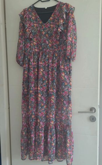 Robe longue fleurie