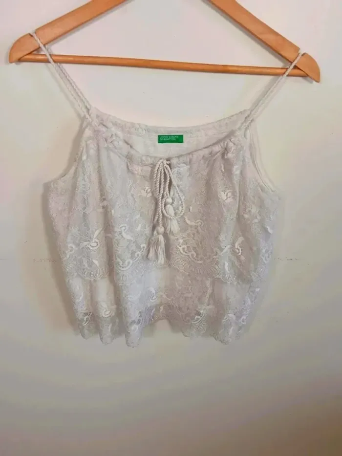 C27 débardeur blanc United colors of benetton S
