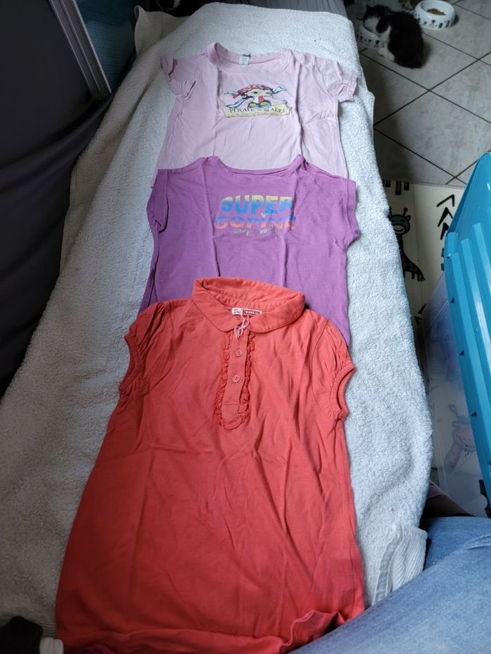 Lot de 7 tee-shirts d été fille 5 ans - photo numéro 2