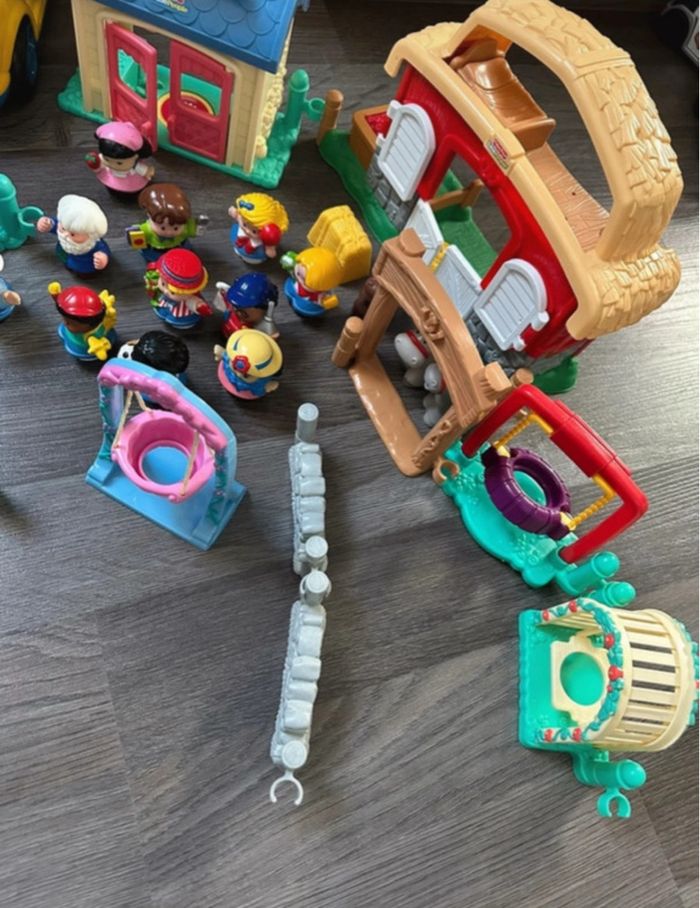 Gros lot personnage et maison voiture avion fête foraine Little people - photo numéro 6