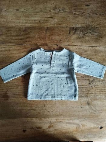 Tee-shirt manches longues nid d'abeilles