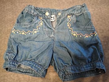 Short jean fin