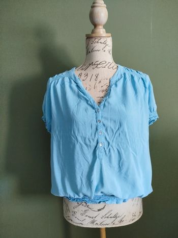 Blouse bleue
