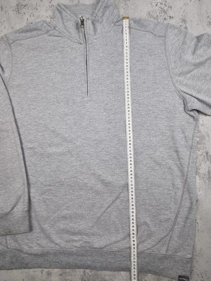 Sweat 1/4 zip Eddie Bauer gris – Taille XL Homme - photo numéro 10