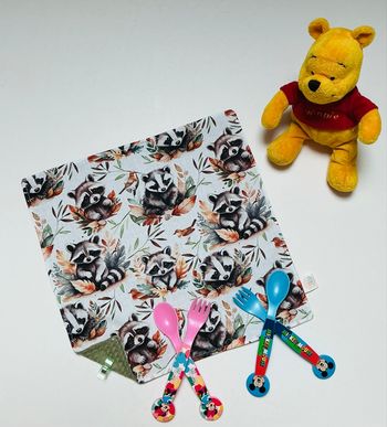 Serviette de cantine 30X30 panda