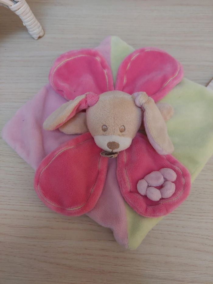 Baby Nat - doudou lapin chien fleur Milo & Mila