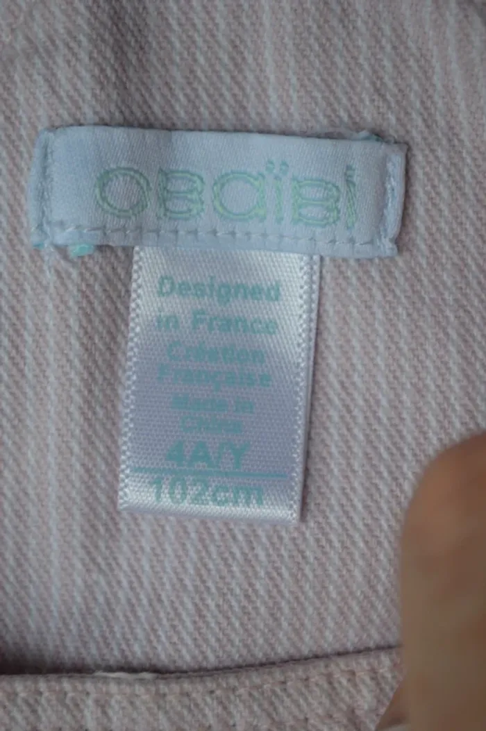 Robe courte Obaïbi rose 4 ans - Très bon état - photo numéro 6