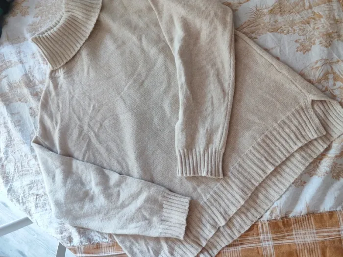 Pull oversize col roulé - photo numéro 3