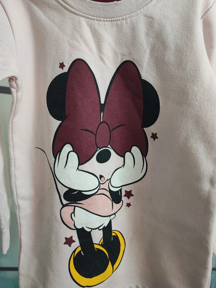 Robe Minnie doublé polaire taille 98cm - photo numéro 2