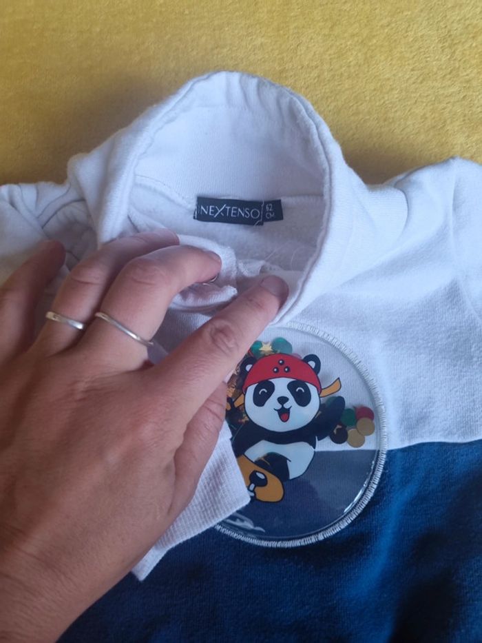 Pull avec boule de paillette - photo numéro 3