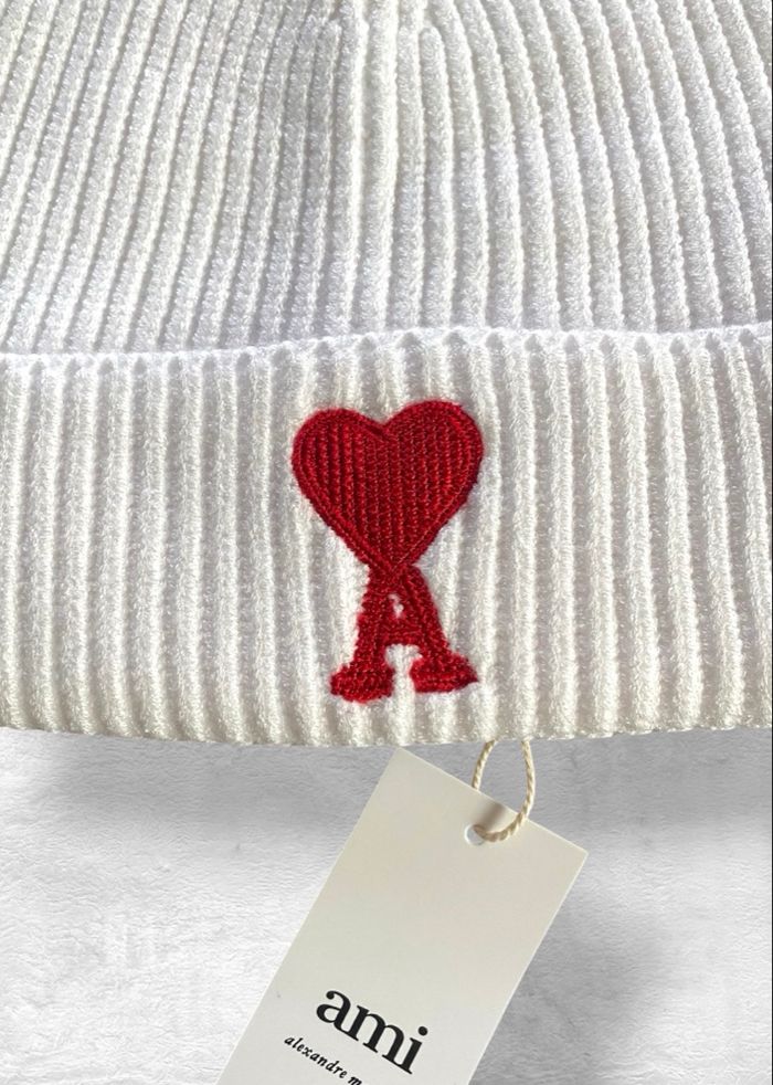 Bonnet Ami Paris Blanc Neuf - photo numéro 2