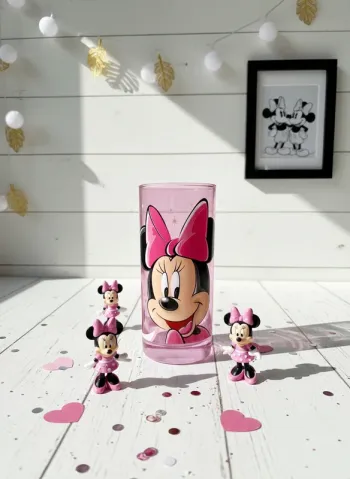 Verre Disney Minnie Mouse - "Sourire Rose"