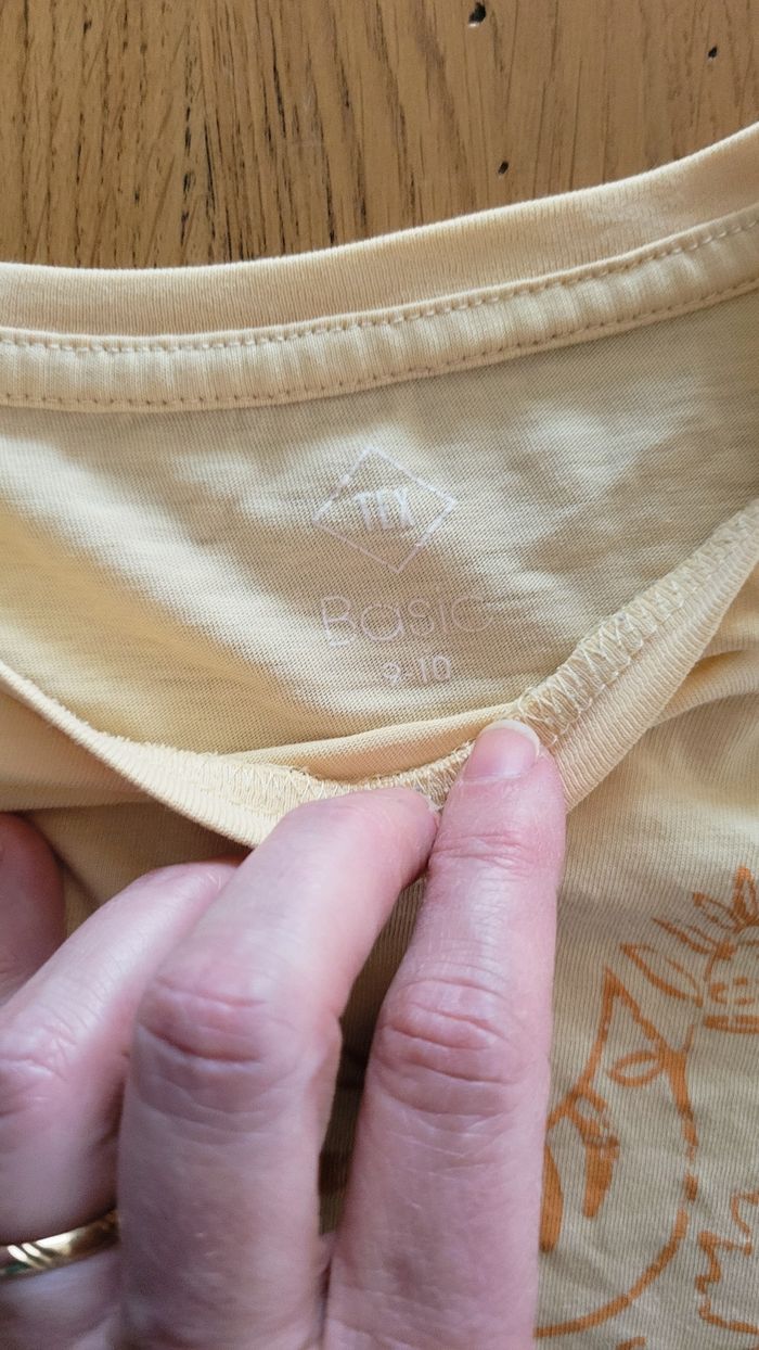 Teeshirt à manches longues jaune moutarde 9-10 ans - photo numéro 4