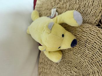 Doudou ours jaune couché MARESE