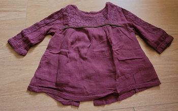 Chemise violet "Kiabi" 3M