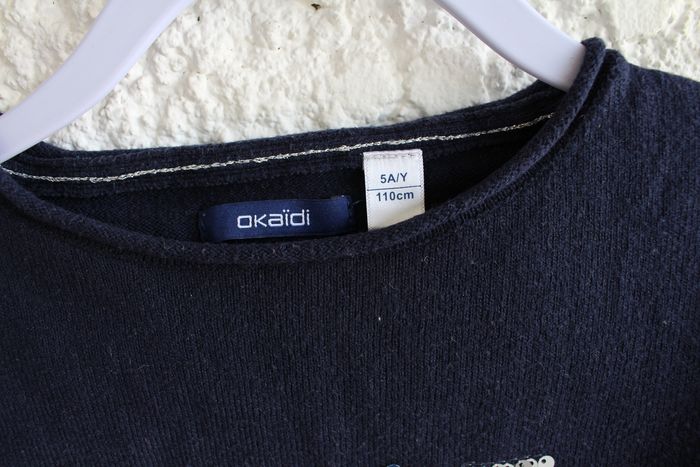 Pull bleu Okaïdi - photo numéro 3