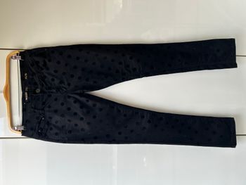 Pantalon noir à pois noirs Zac & Zoe - Taille XL