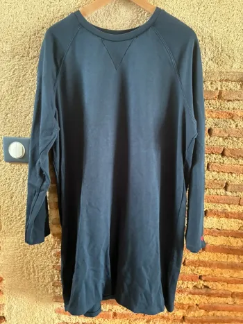 Robe pull bleu marine