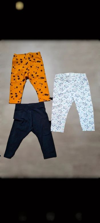 Lot 3 leggings 6-9 mois