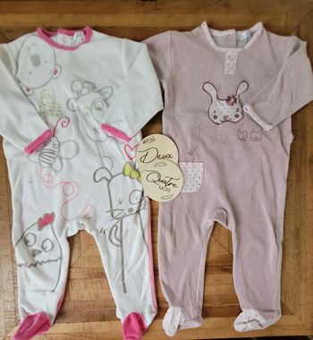 Lot pyjama 1 pièce 24mois