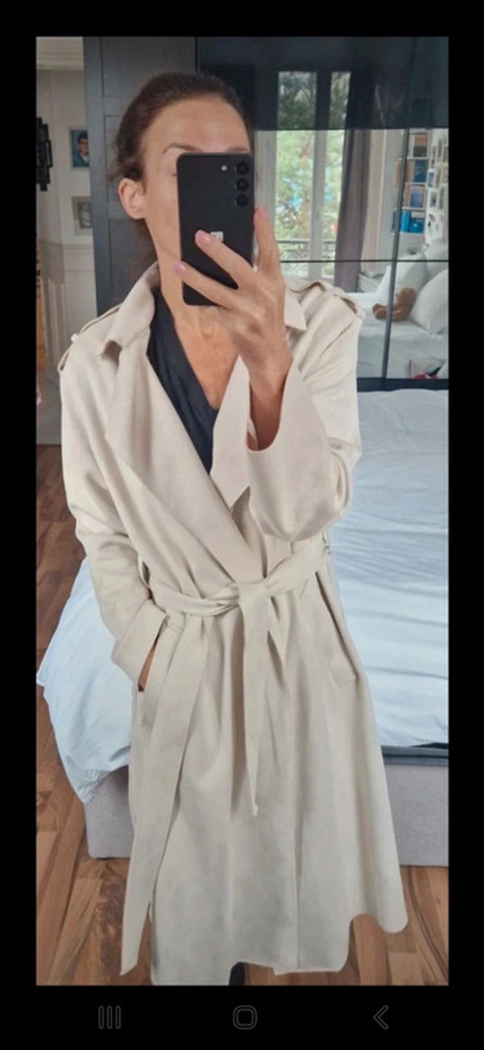 Trench Zara Beige T.XS - photo numéro 2