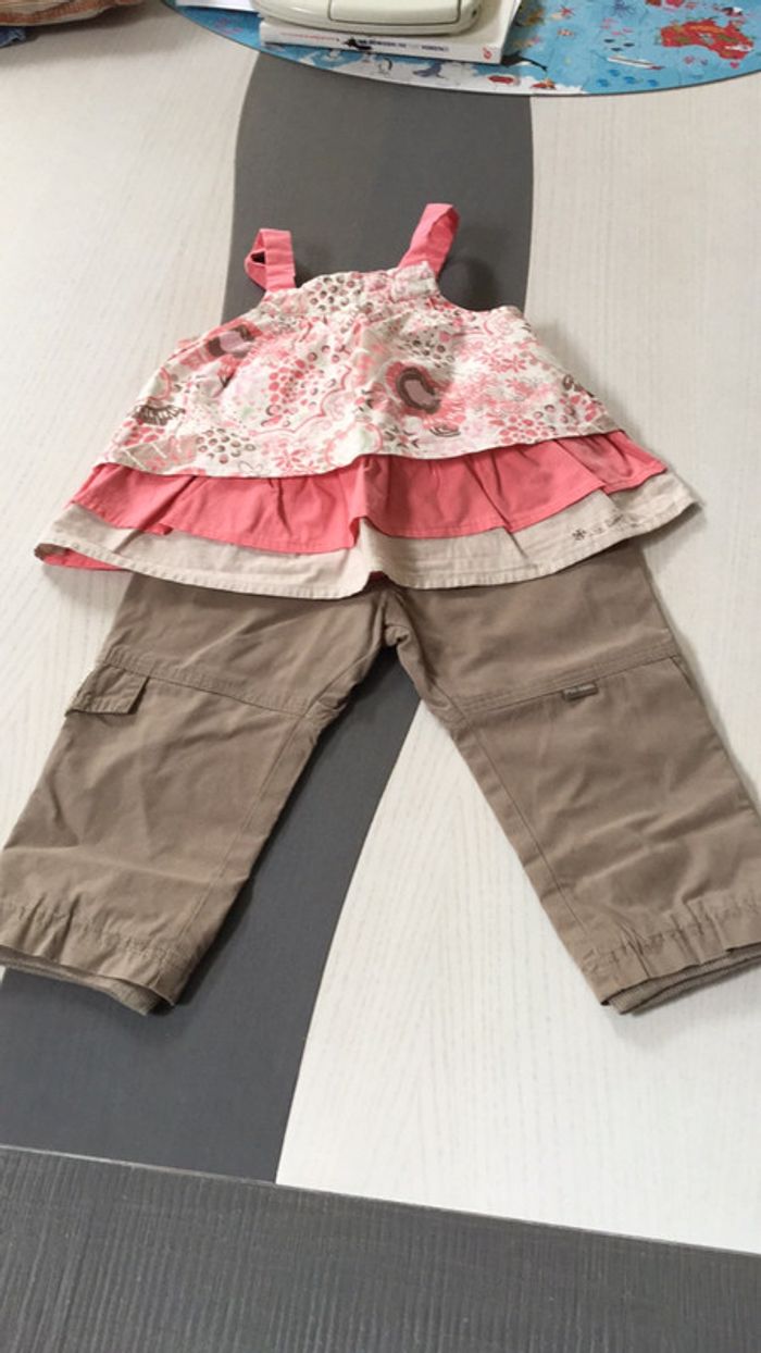 Blouse fleurie Ptit Bisou Aubert 18m - photo numéro 5