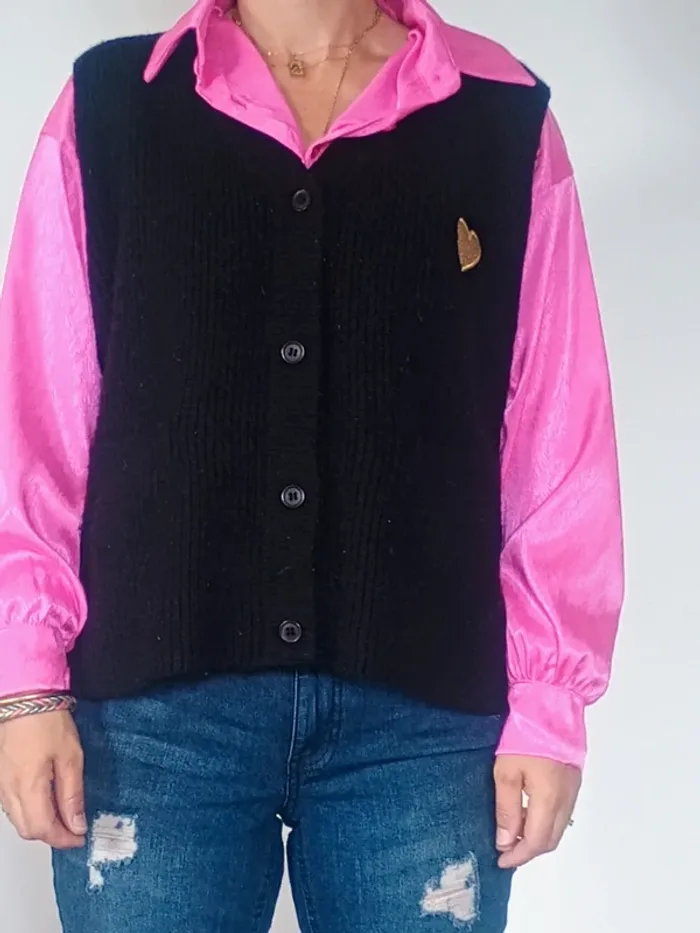 gilet sans manche noir TU - photo numéro 2