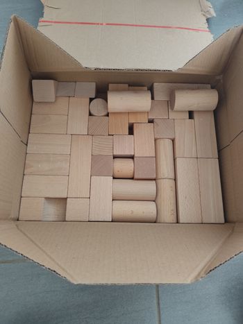 Bloc de construction en bois