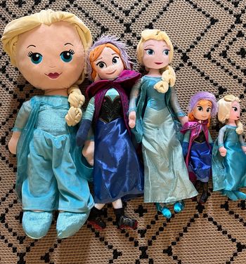 Poupées chiffon la reine des neiges Disney lot