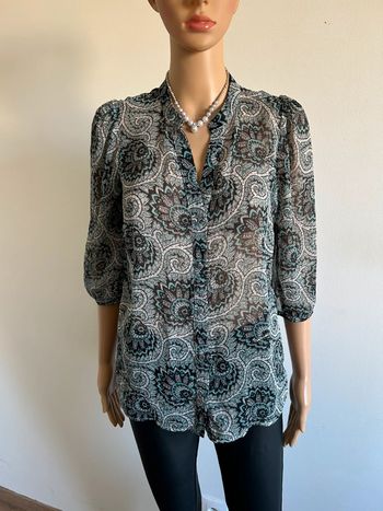 Blouse imprimée transparente Morgan taille 38 excellent état